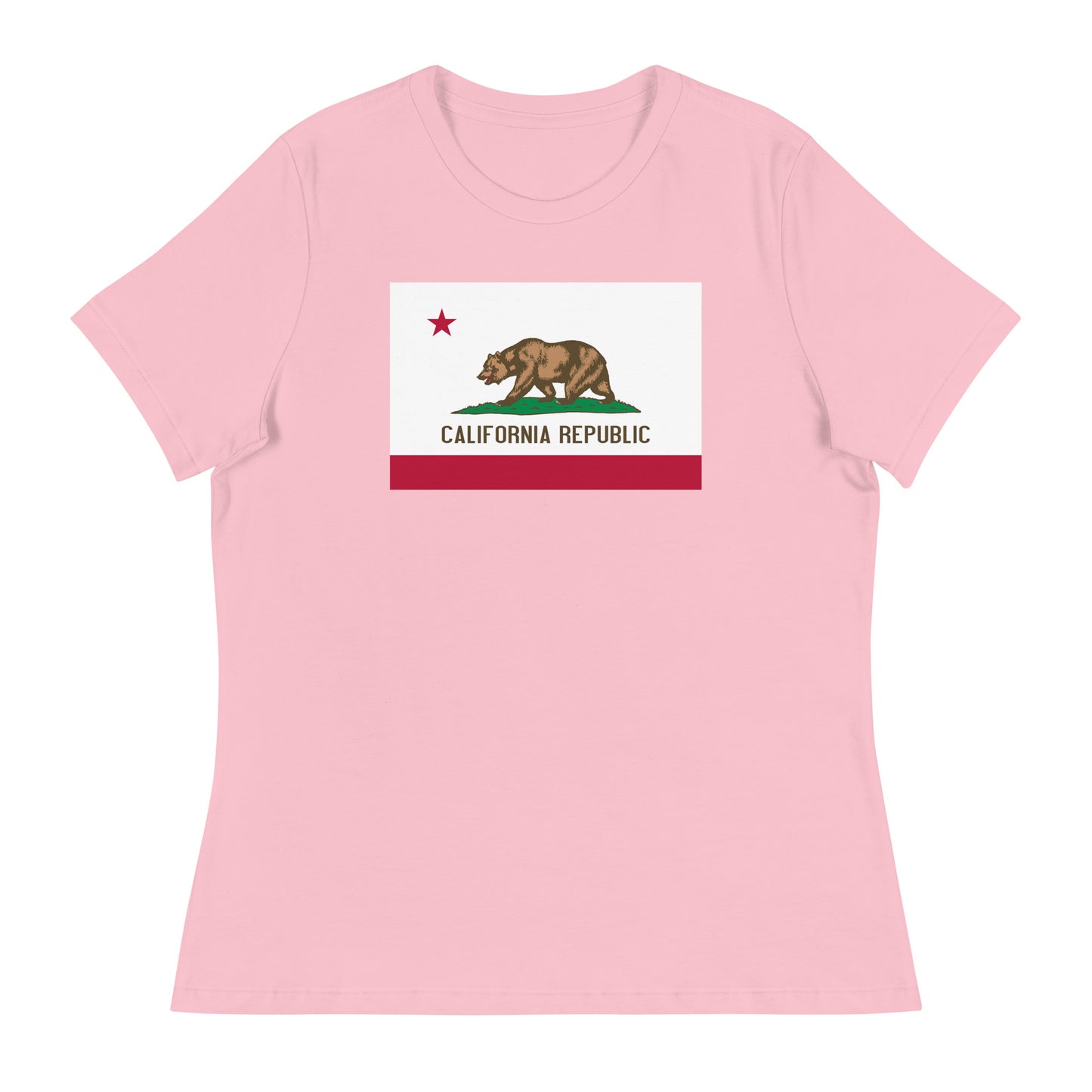 Women’s California state flag fitted t-shirt