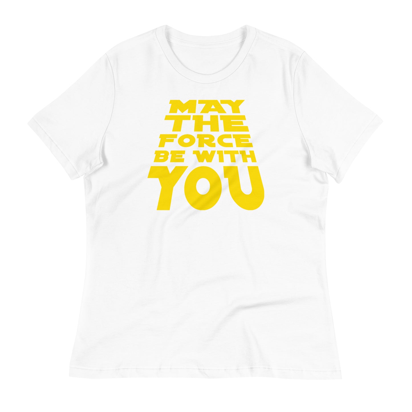 May the Force Be With You fitted t-shirt