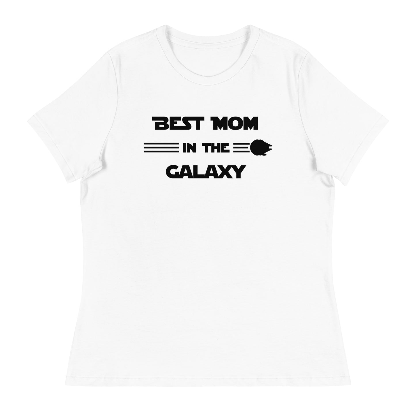 Women’s Best Mom in the Galaxy fitted t-shirt