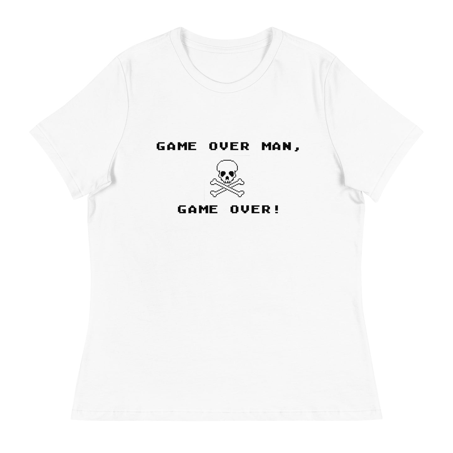 Women’s Game over man, game over fitted t-shirt