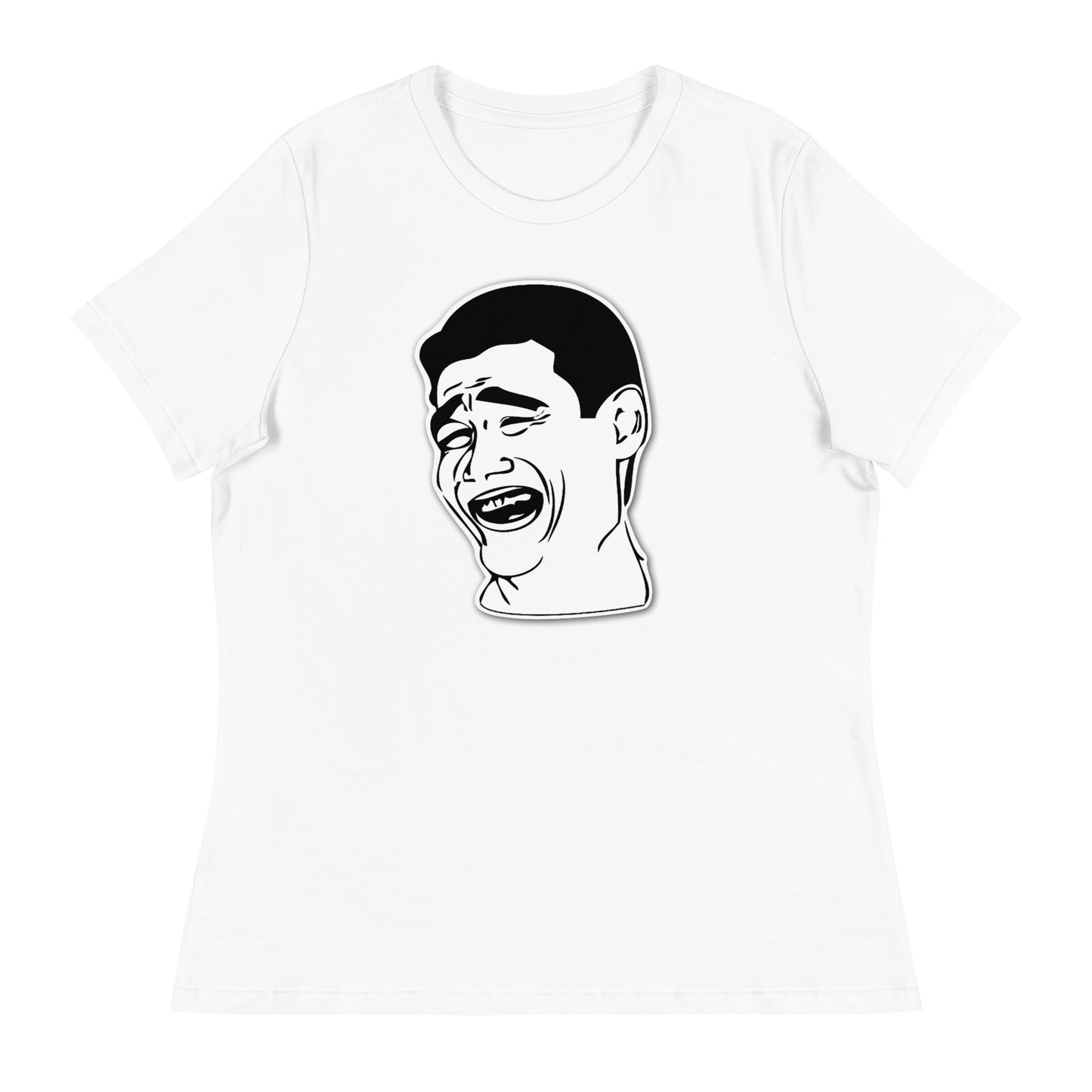 Women’s Meme guy fitted t-shirt