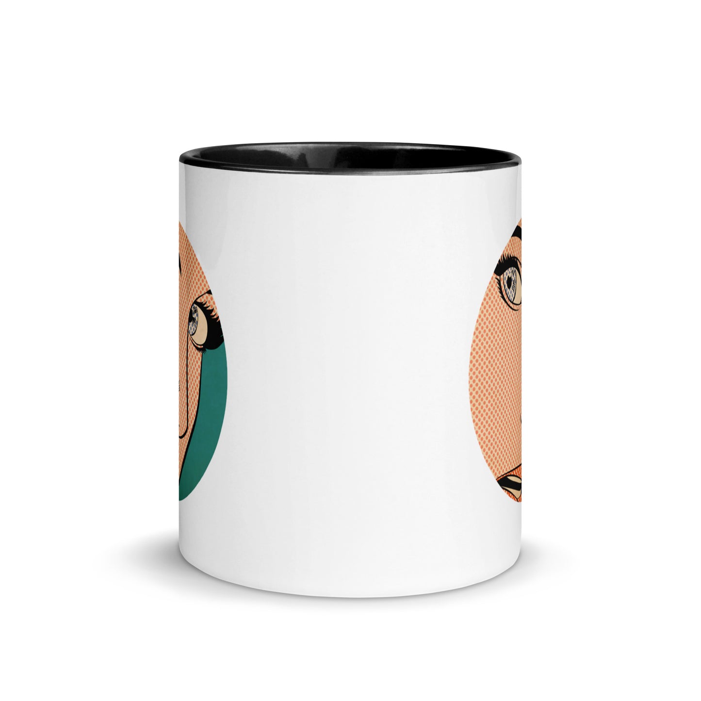 Roy Lichtenstein girl with ribbon coffee mug