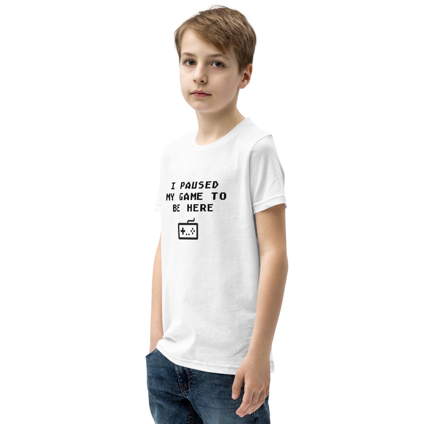 Kids I paused my game to be here Short Sleeve T-Shirt