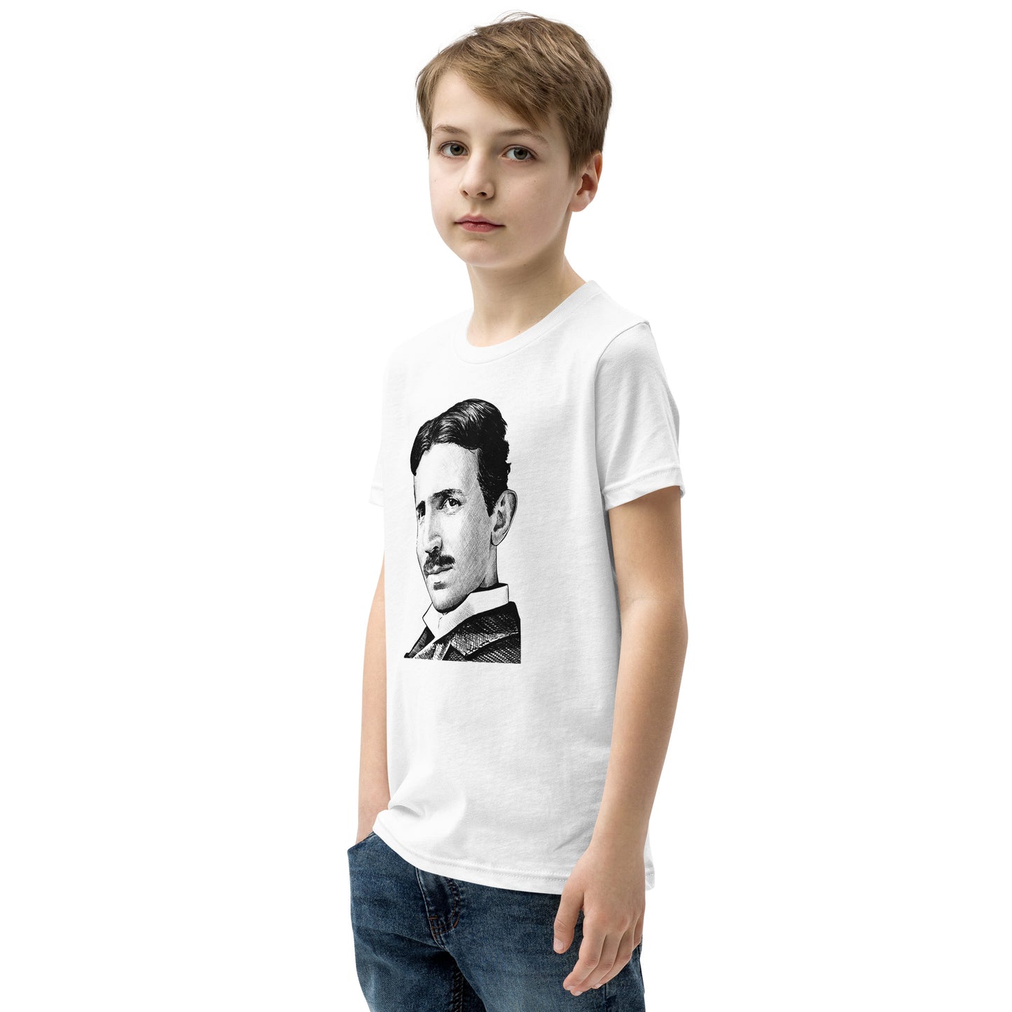 Kids Nikola Tesla Short Sleeve T-Shirt