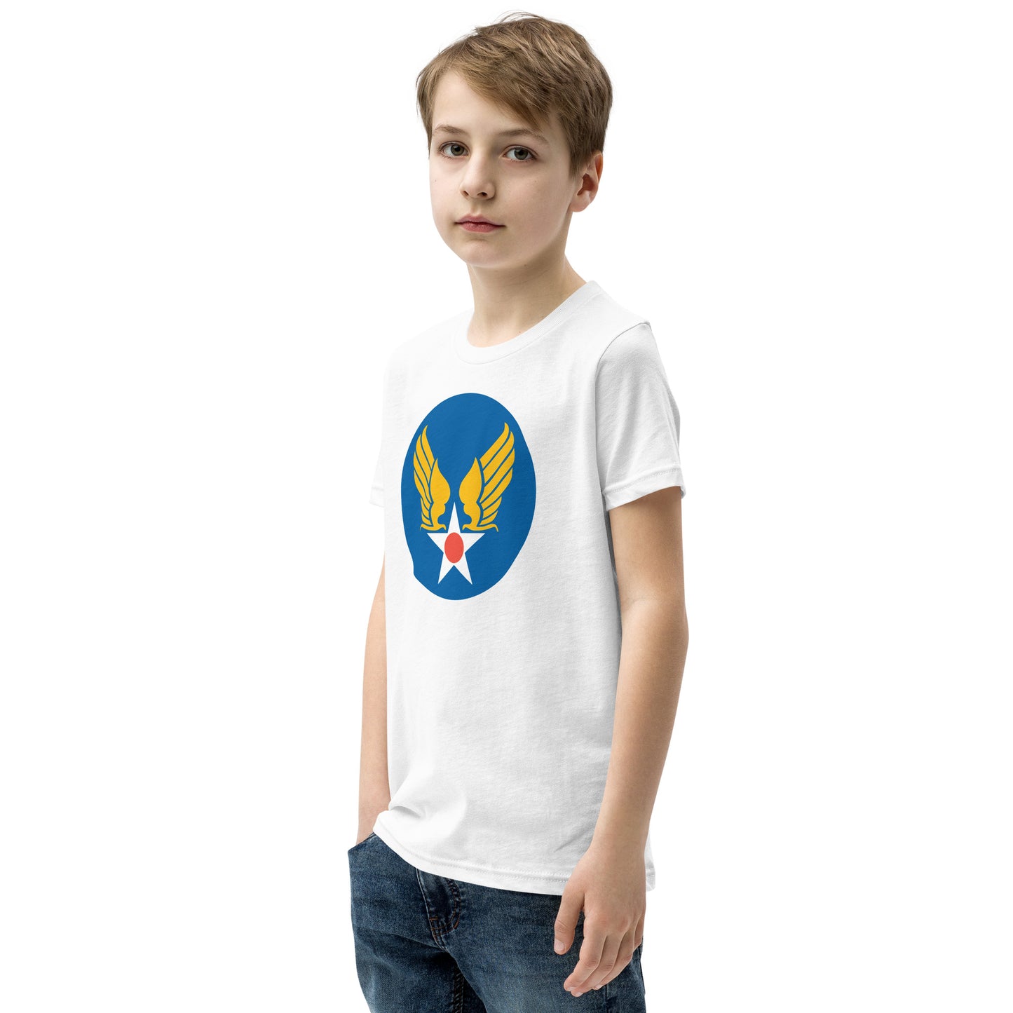 Kids Wings and stars USAAF Short Sleeve T-Shirt