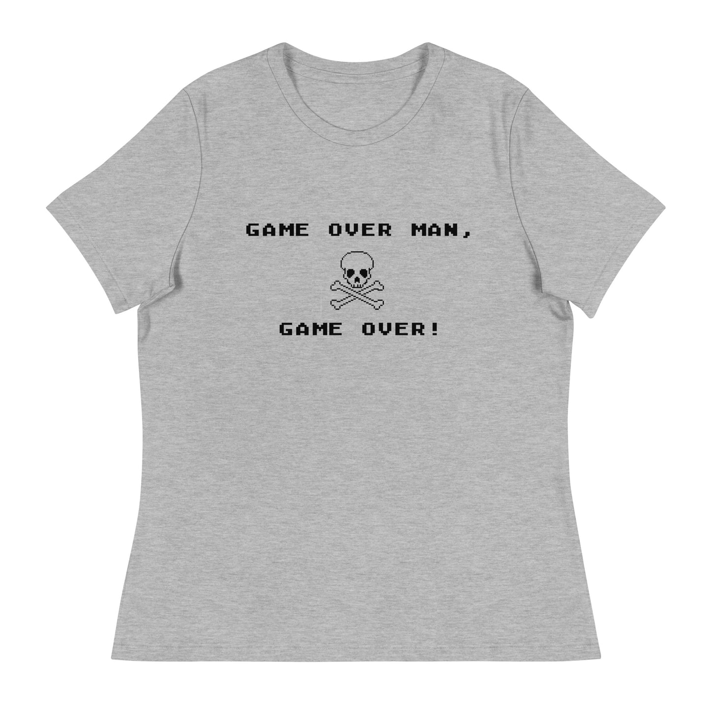Women’s Game over man, game over fitted t-shirt