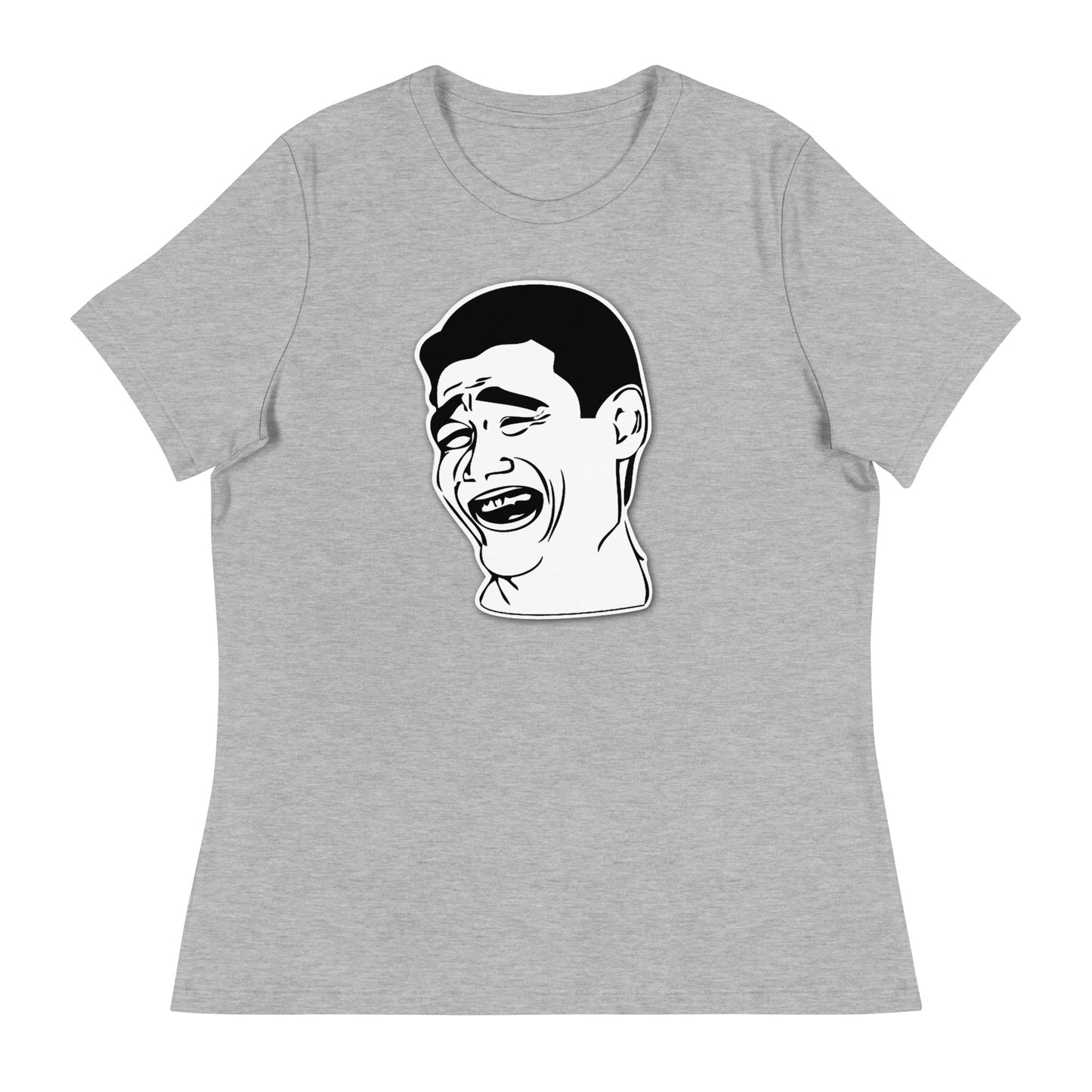 Women’s Meme guy fitted t-shirt