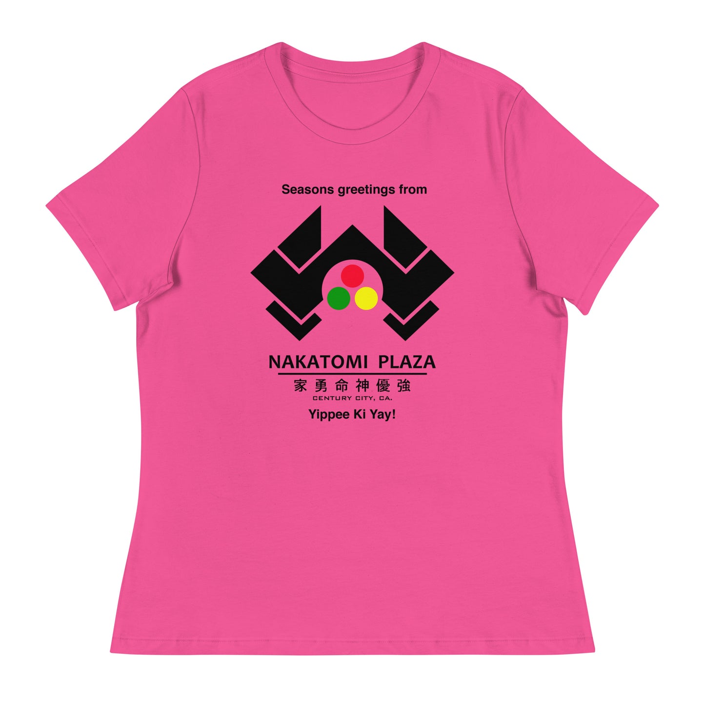 Women’s Nakatomi Plaza  fitted t-shirt