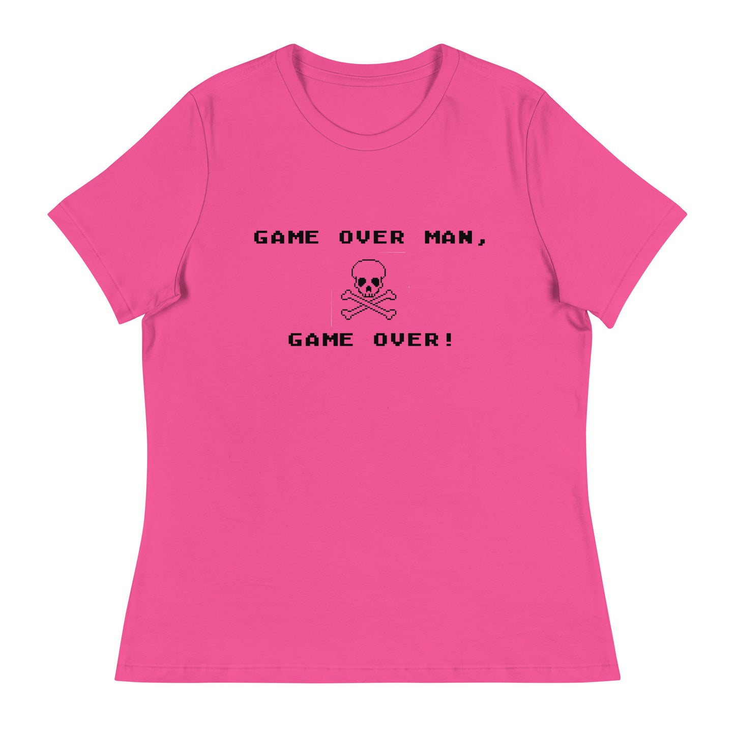 Women’s Game over man, game over fitted t-shirt