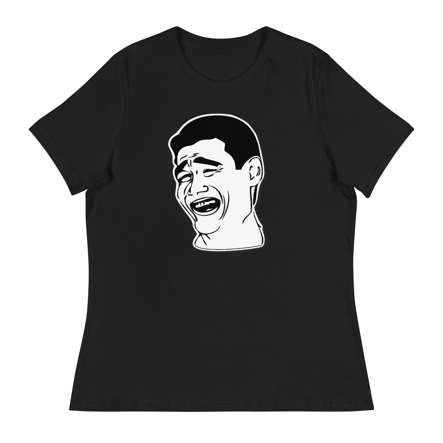 Women’s Meme guy fitted t-shirt