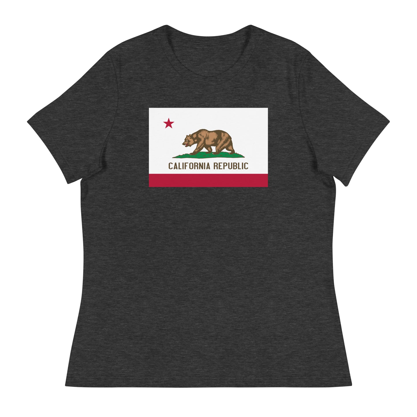 Women’s California state flag fitted t-shirt