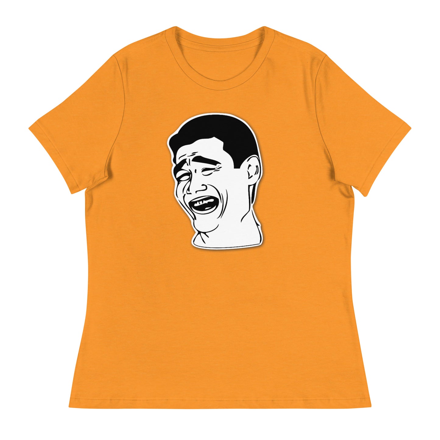 Women’s Meme guy fitted t-shirt