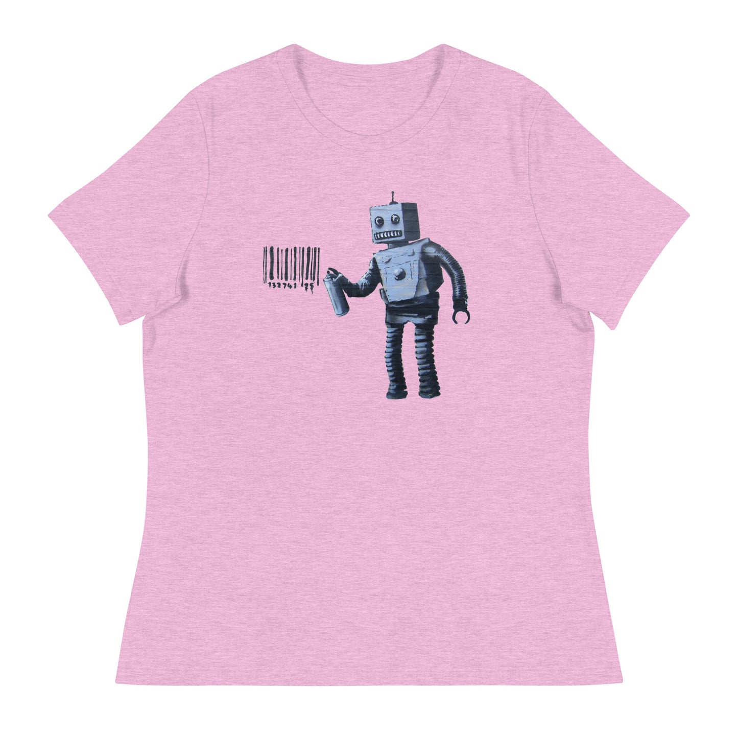 Women’s Banksy graffiti robot fitted t-shirt