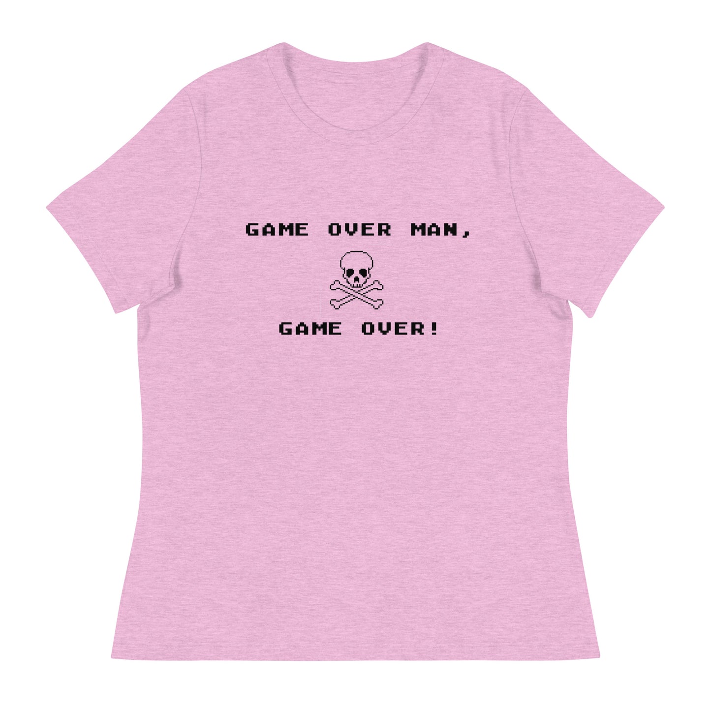 Women’s Game over man, game over fitted t-shirt