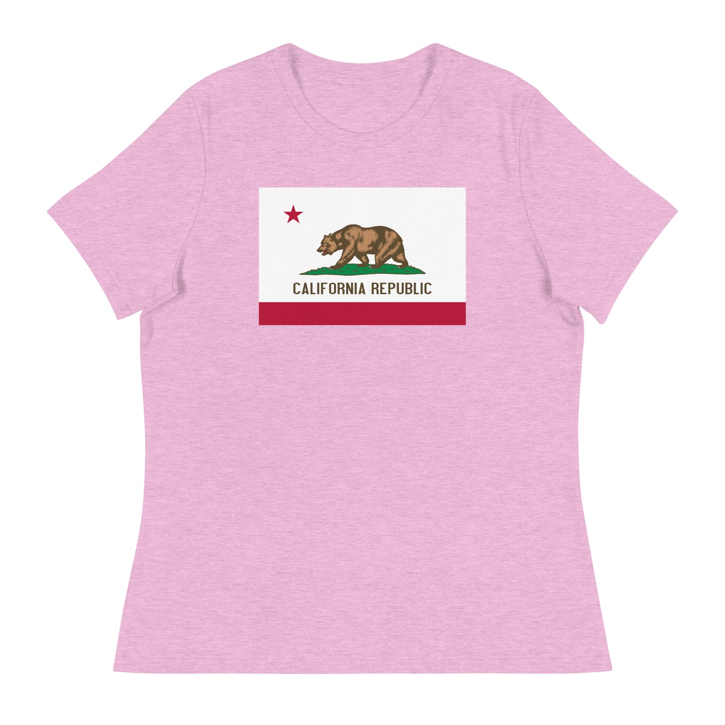 Women’s California state flag fitted t-shirt