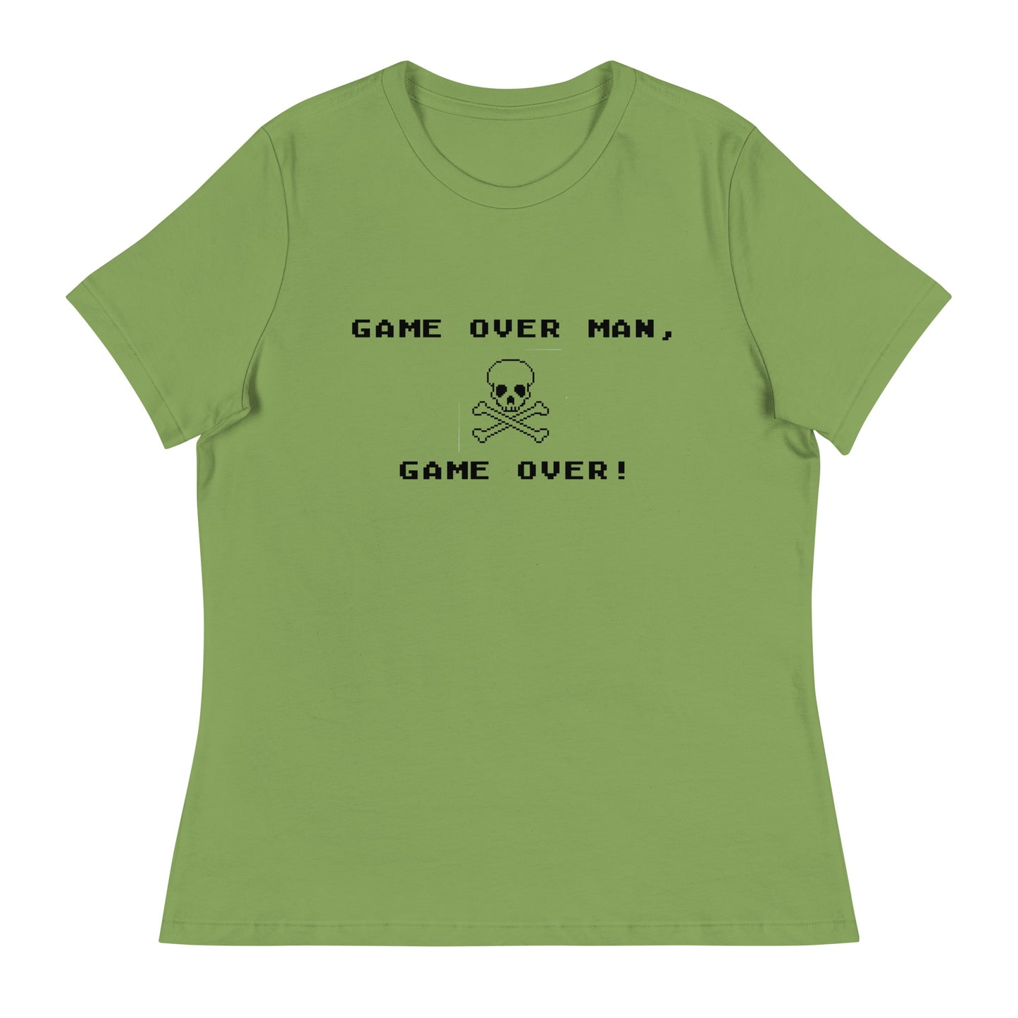 Women’s Game over man, game over fitted t-shirt