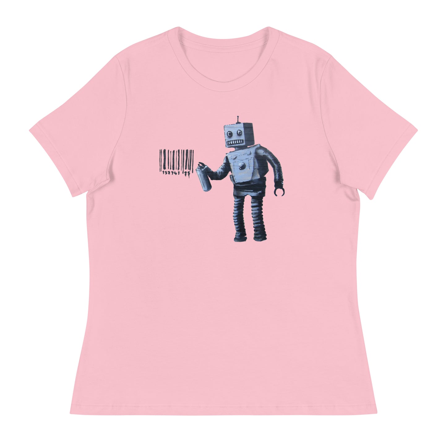 Women’s Banksy graffiti robot fitted t-shirt