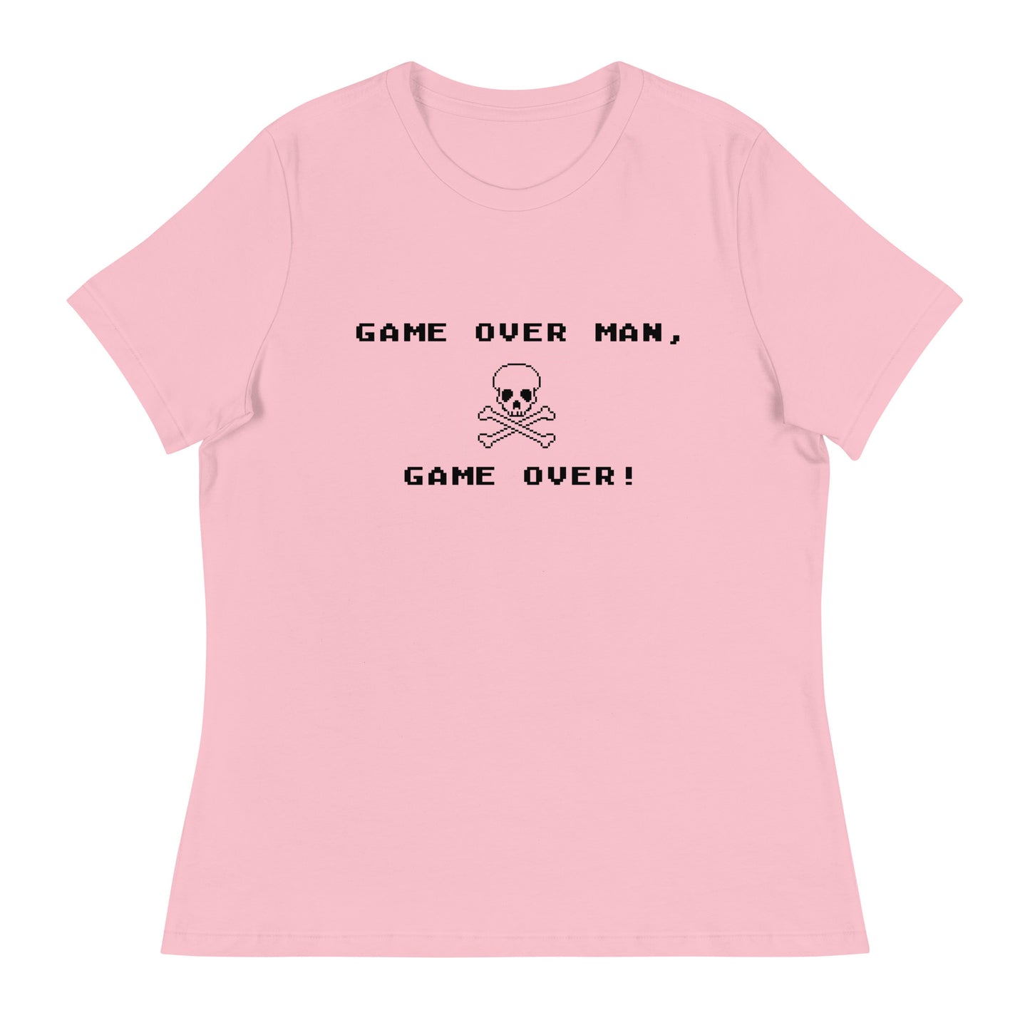 Women’s Game over man, game over fitted t-shirt