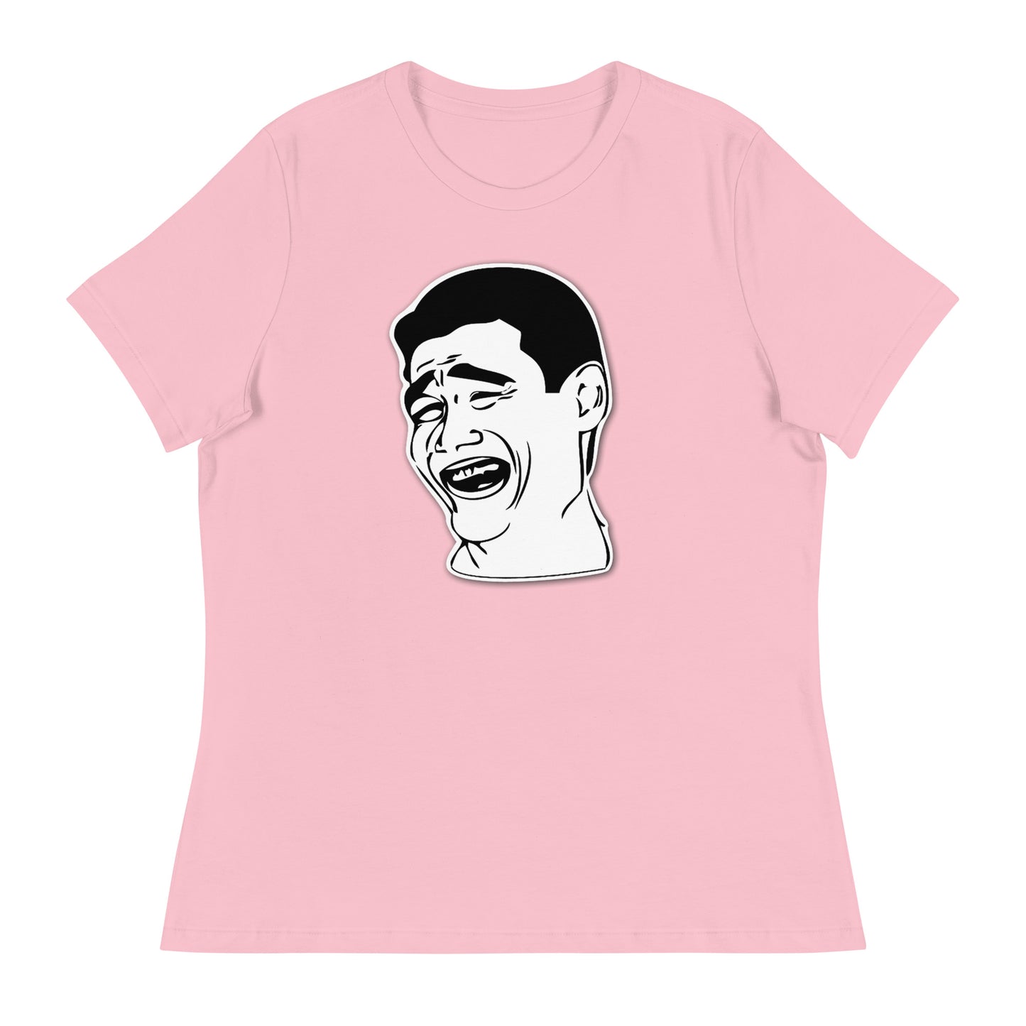 Women’s Meme guy fitted t-shirt