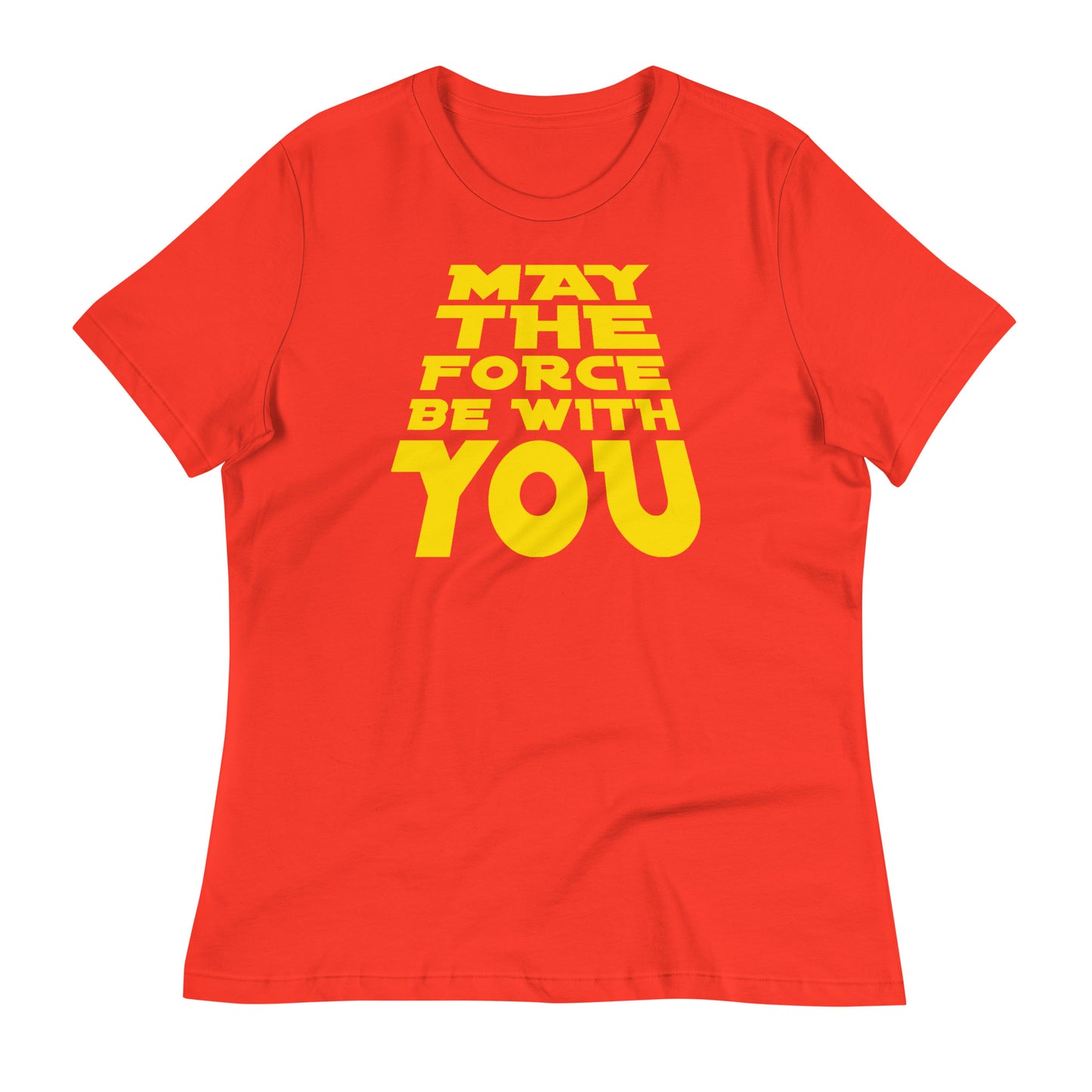 May the Force Be With You fitted t-shirt