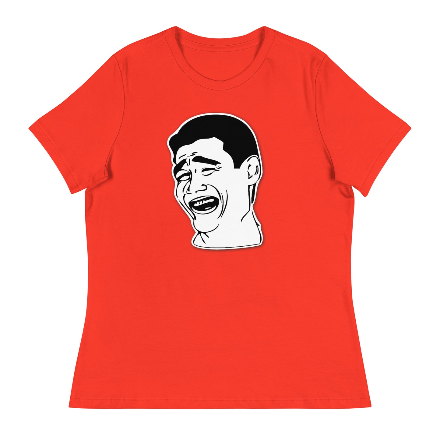 Women’s Meme guy fitted t-shirt