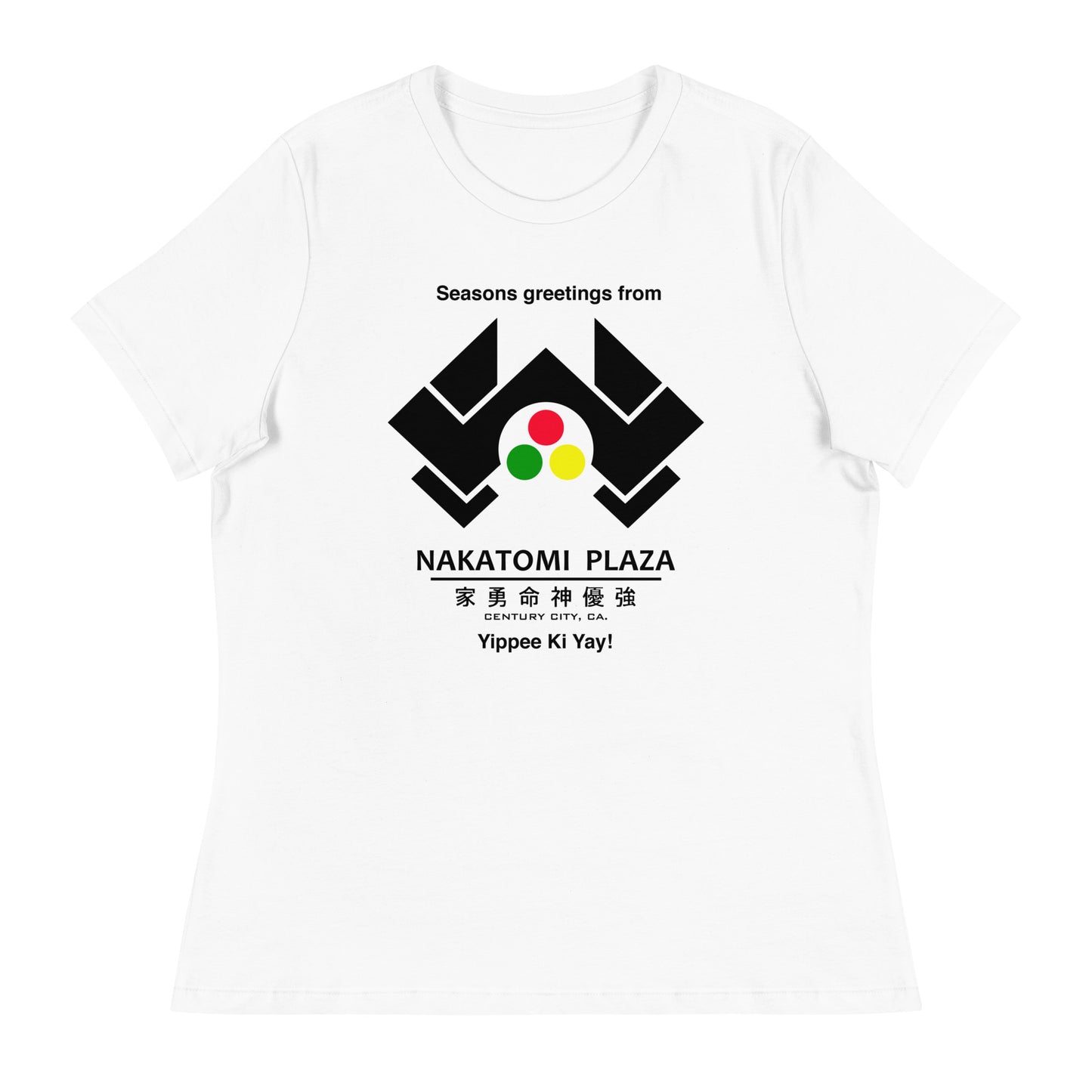 Women’s Nakatomi Plaza  fitted t-shirt