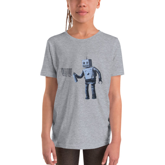 Kids Banksy graffiti robot Short Sleeve T-Shirt