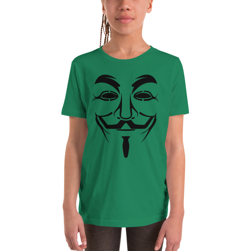 Guy Fawkes Kurzarm-T-Shirt für Kinder