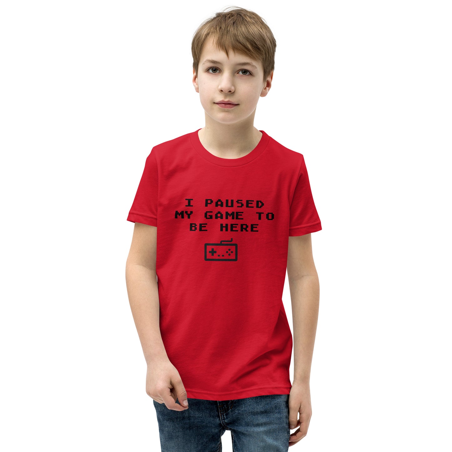 Kids I paused my game to be here Short Sleeve T-Shirt