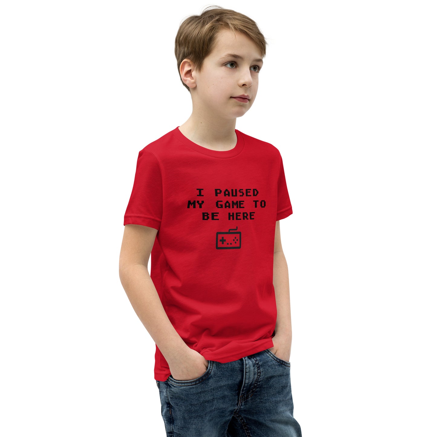 Kids I paused my game to be here Short Sleeve T-Shirt