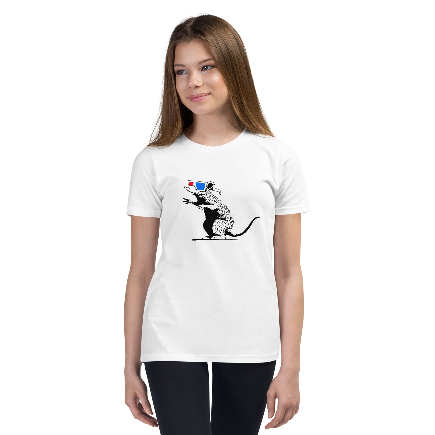 Kids Banksy 3D rat Short Sleeve T-Shirt